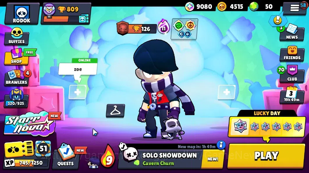 Brawl Stars Accounts 809 Trophy|12 Brawlers 1 Max Lvl (Edgar Full Buffi image 1