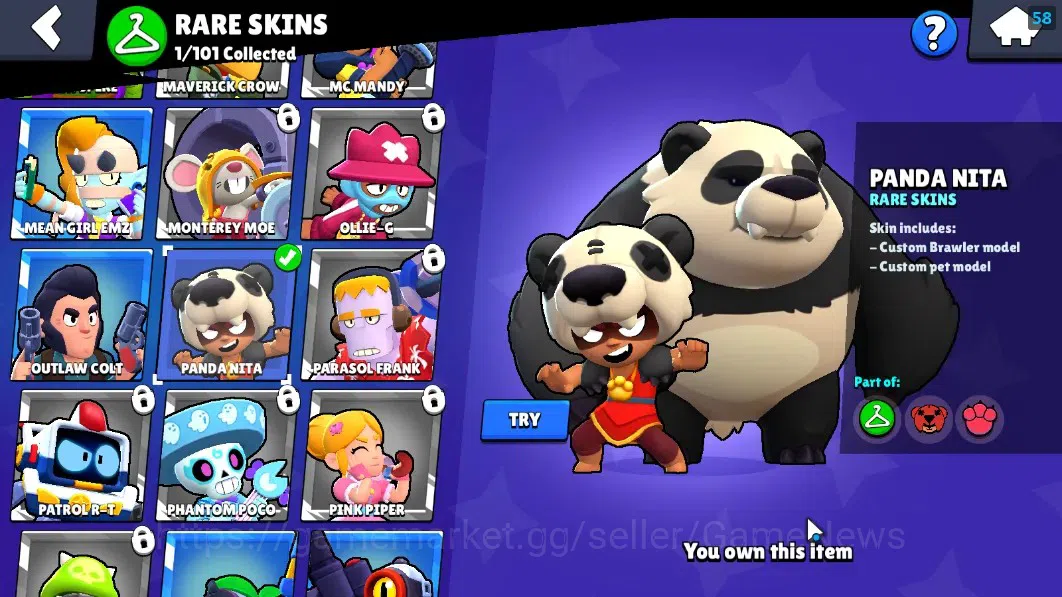 Brawl Stars Accounts 809 Trophy|12 Brawlers 1 Max Lvl (Edgar Full Buffi image 10