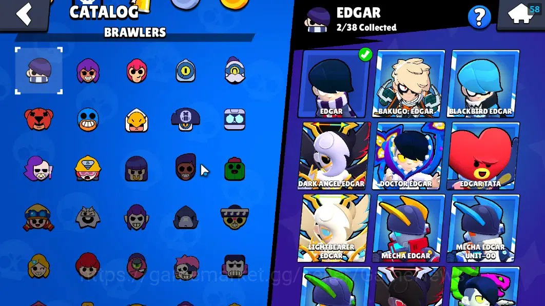 Brawl Stars Accounts 809 Trophy|12 Brawlers 1 Max Lvl (Edgar Full Buffi image 15