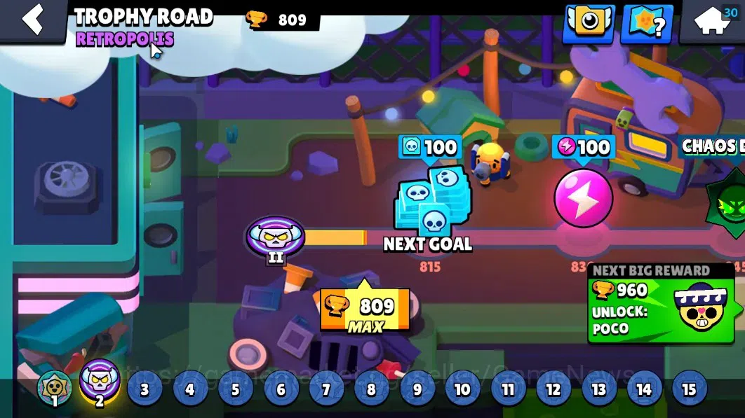 Brawl Stars Accounts 809 Trophy|12 Brawlers 1 Max Lvl (Edgar Full Buffi image 5