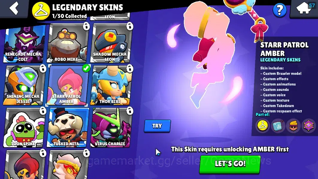 Brawl Stars Accounts 809 Trophy|12 Brawlers 1 Max Lvl (Edgar Full Buffi image 9