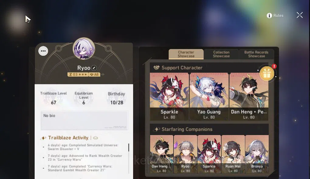 Honkai Star Rail Accounts Asia|TL 67|Sparxie Prem Team|6 Limited|[Sparxie E5 image 2