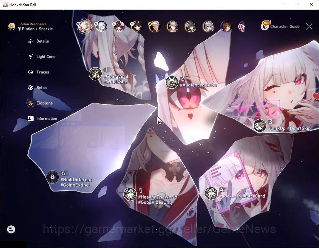 Honkai Star Rail Accounts Asia|TL 67|Sparxie Prem Team|6 Limited|[Sparxie E5 image 5