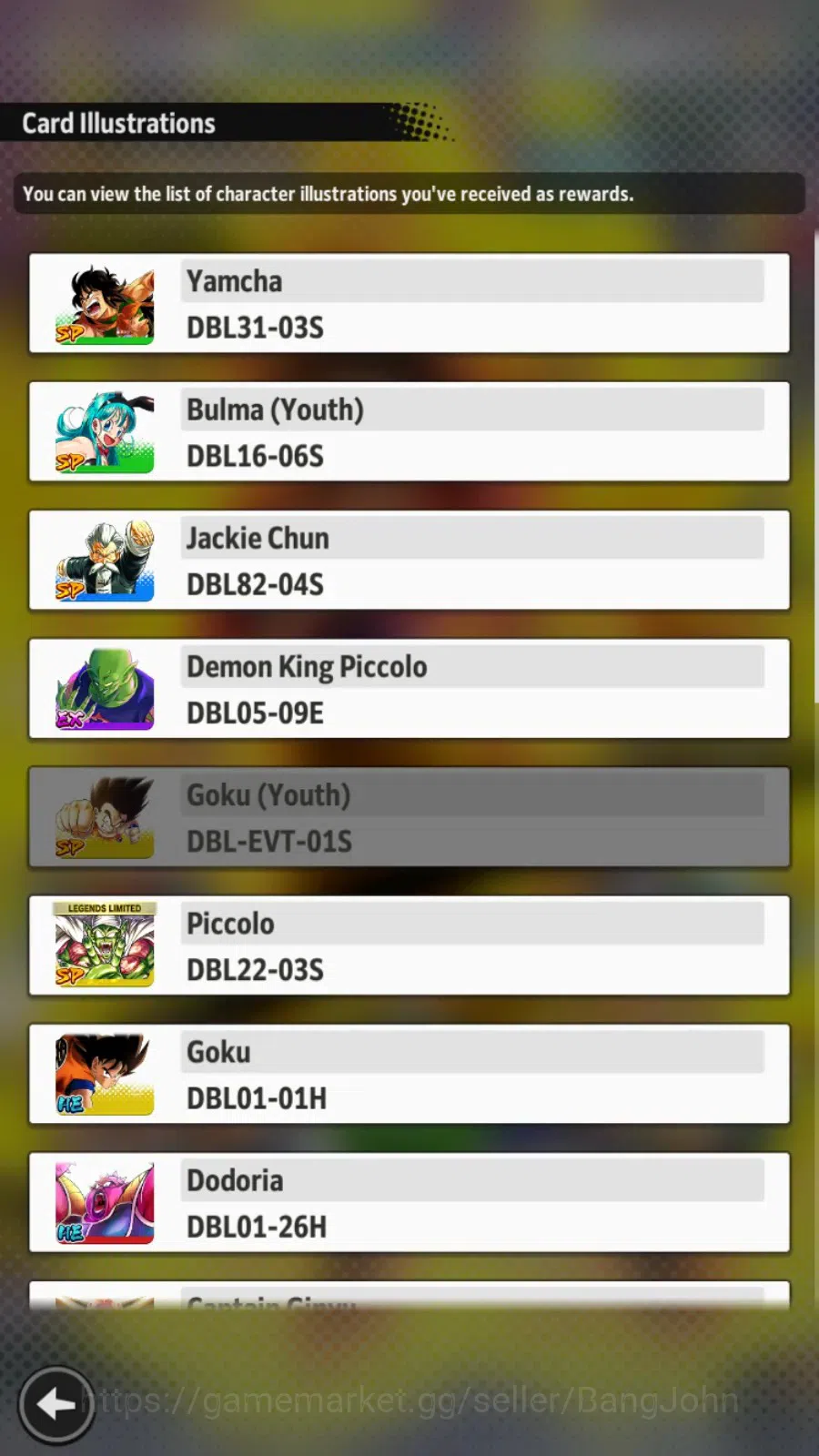 Dragon Ball Legends Accounts Android | Lvl 210|644M Total Power|6.1K CC|4 LR|7  image 2
