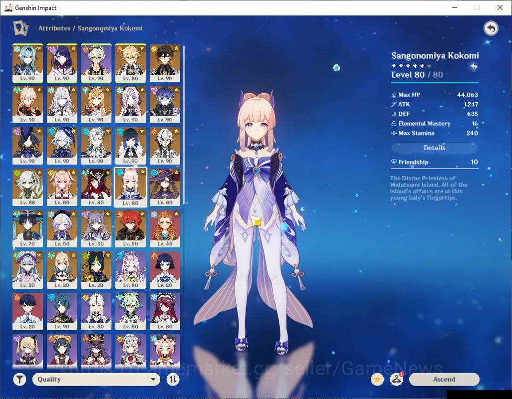 Genshin Impact Accounts ASIA|AR 60|PremTeam Skirk,Flins,Neuvil,Arle|18 Lim image 17