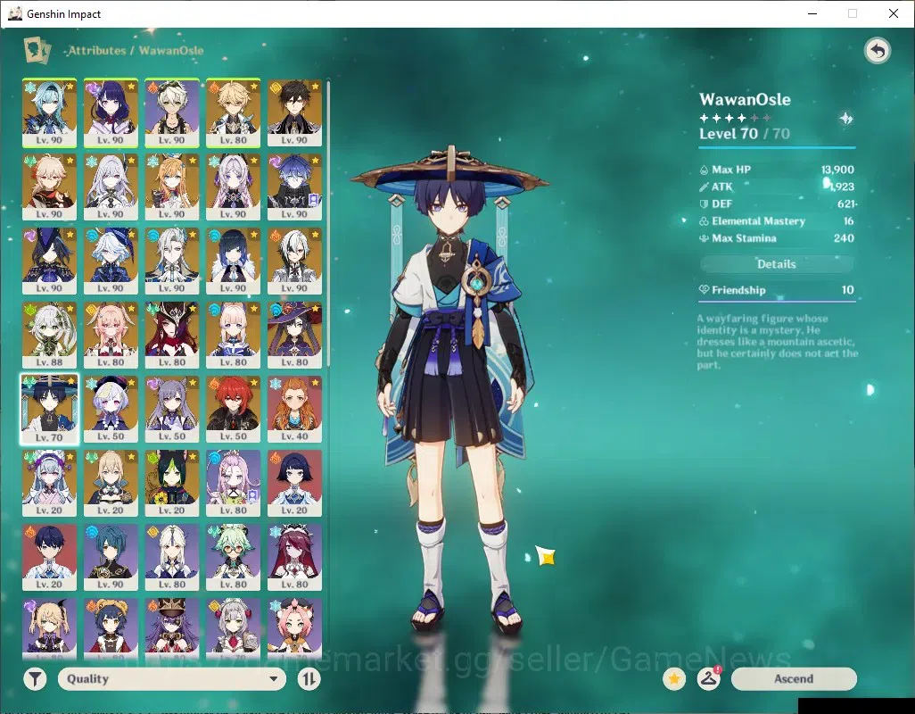 Genshin Impact Accounts ASIA|AR 60|PremTeam Skirk,Flins,Neuvil,Arle|18 Lim image 18