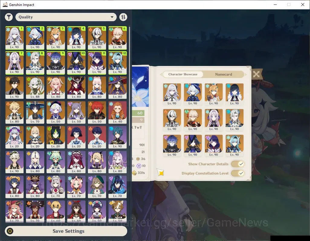 Genshin Impact Accounts ASIA|AR 60|PremTeam Skirk,Flins,Neuvil,Arle|18 Lim image 2