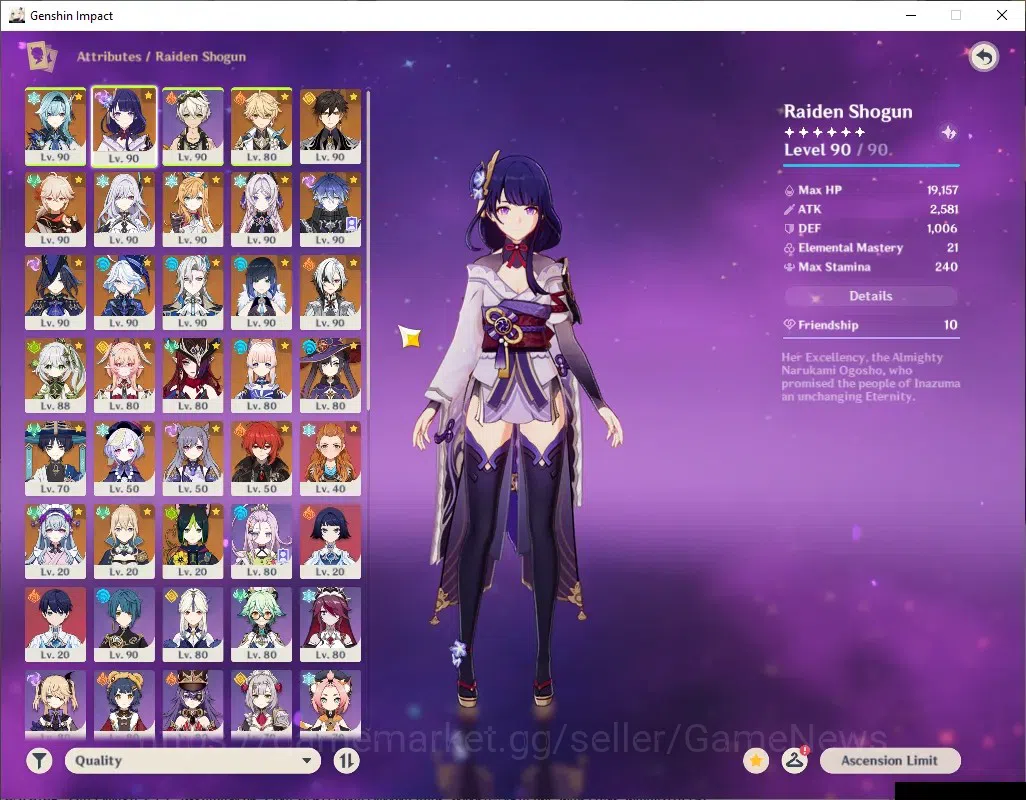 Genshin Impact Accounts ASIA|AR 60|PremTeam Skirk,Flins,Neuvil,Arle|18 Lim image 4
