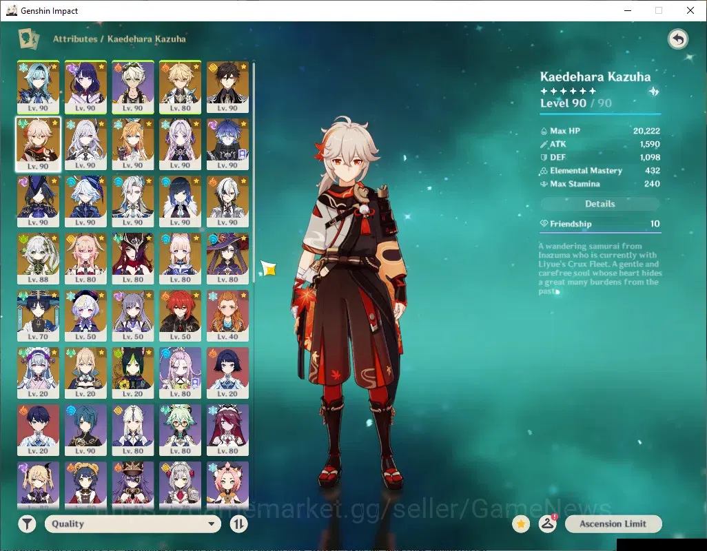 Genshin Impact Accounts ASIA|AR 60|PremTeam Skirk,Flins,Neuvil,Arle|18 Lim image 5