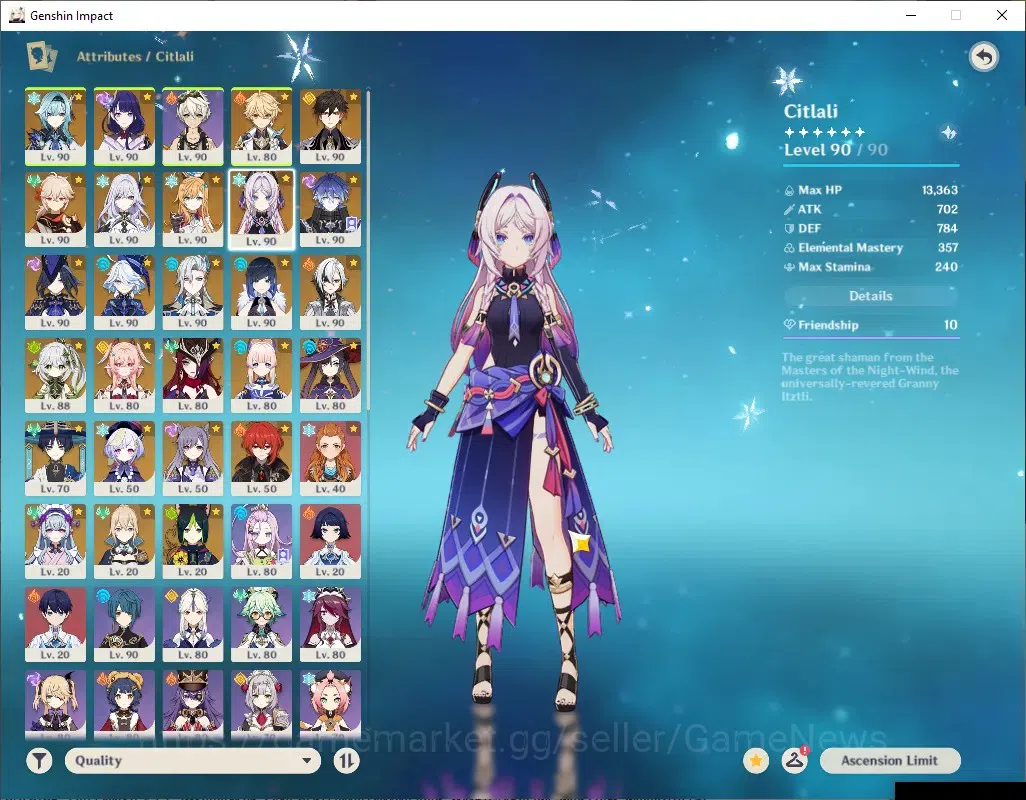 Genshin Impact Accounts ASIA|AR 60|PremTeam Skirk,Flins,Neuvil,Arle|18 Lim image 8