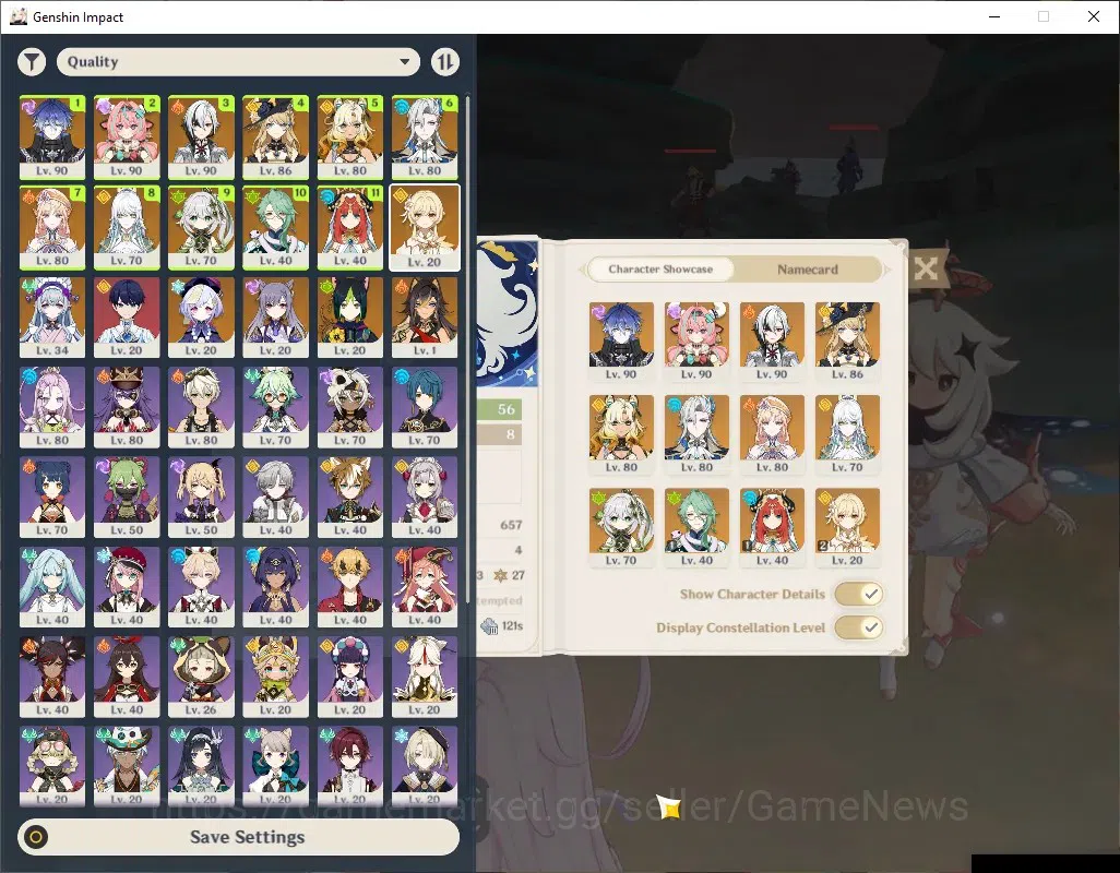 Genshin Impact Accounts ASIA|AR56|11 Limited+7 (*5Wep)|(Flins,Zibai,Varesa image 1