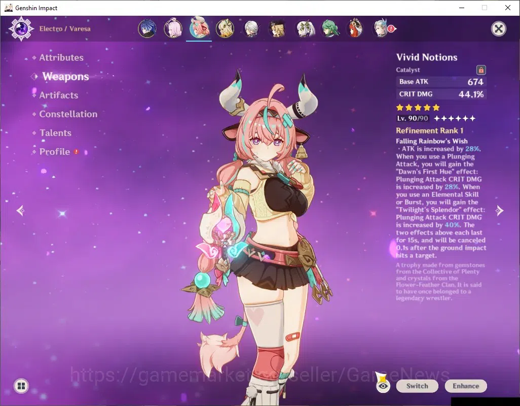 Genshin Impact Accounts ASIA|AR56|11 Limited+7 (*5Wep)|(Flins,Zibai,Varesa image 4