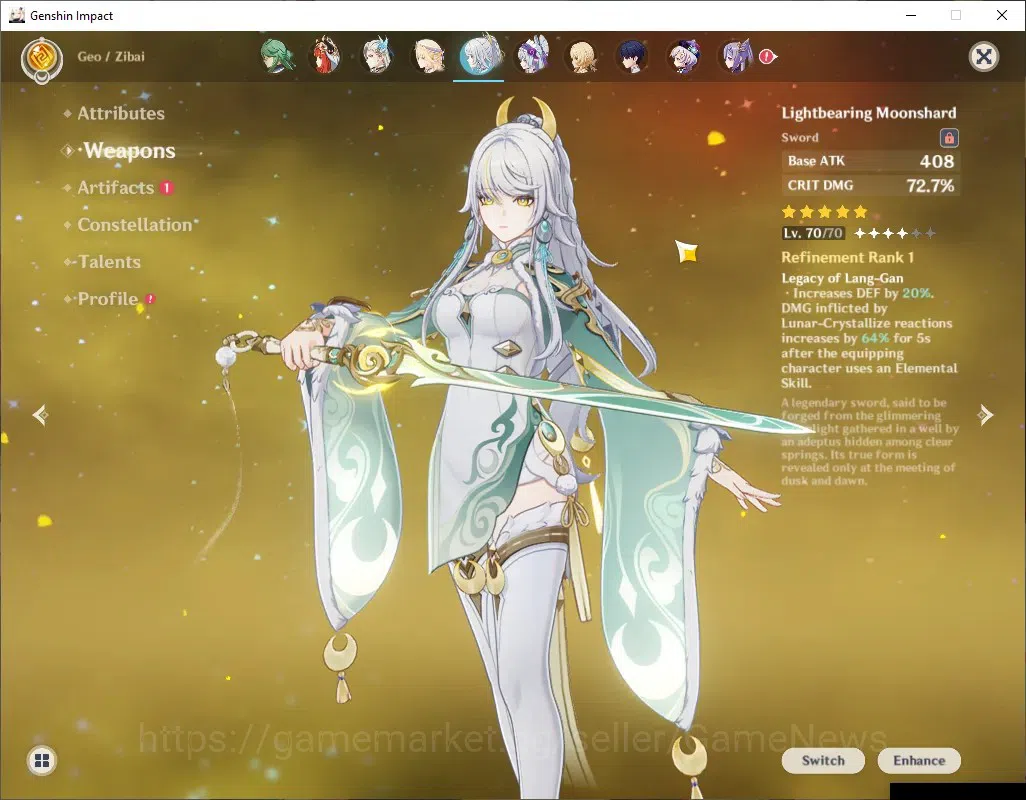 Genshin Impact Accounts ASIA|AR56|11 Limited+7 (*5Wep)|(Flins,Zibai,Varesa image 5