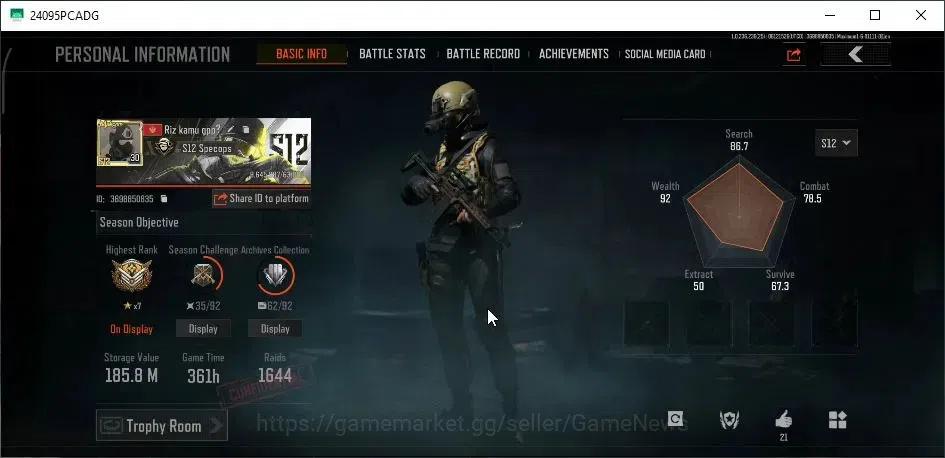 Arena Breakout Accounts MOBILE|Lv30|SV 185,8M|CV 149M|ManySet|RS AKM,KP MD image 2