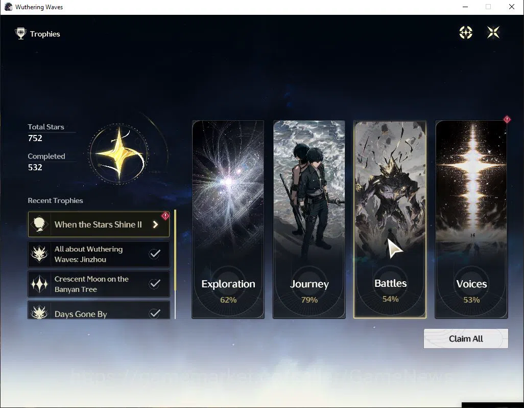 Wuthering Waves Accounts Starter NA|UL 46|3 Limited| [Luuk Herssen RC 1,Galbrena]+Sign,Shorekeeper |DB Lv30|Male MC|Log 10