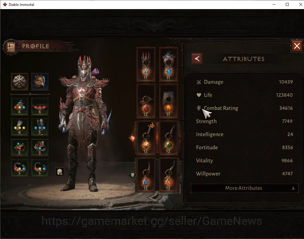 Diablo Immortal Accounts SEA-Izual|Change Server ON|Lv60(552)|Tempest|CR 34 image 3