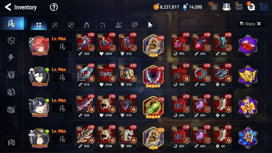 Epic Seven Accounts GLOBAL UnVerif|New Era|9 ML(Rhiana&Luciel,HarSetti image 19
