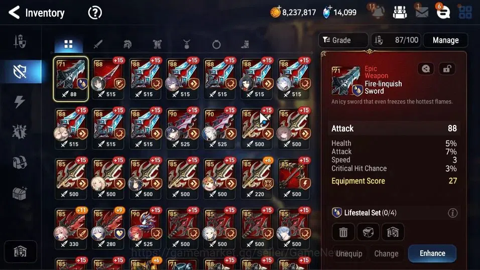 Epic Seven Accounts GLOBAL UnVerif|New Era|9 ML(Rhiana&Luciel,HarSetti image 20