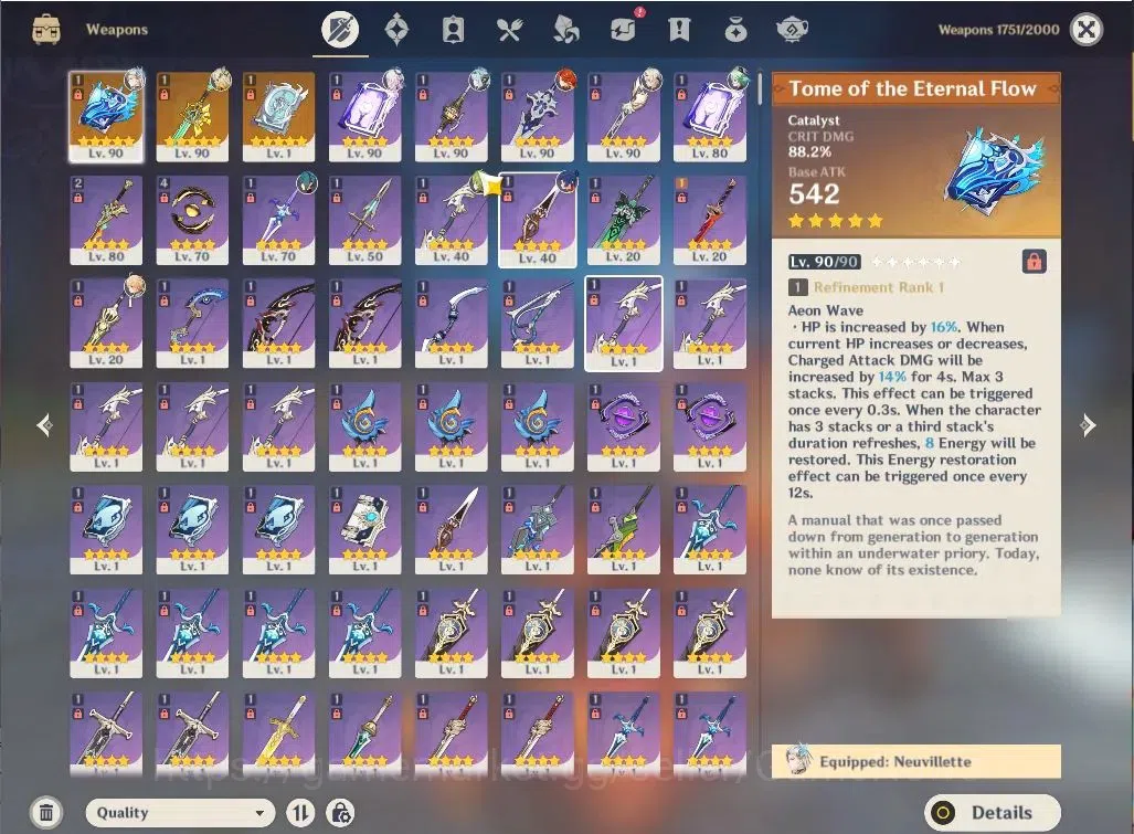 Genshin Impact Accounts ASIA|AR56|5 Limited+3(*5Weapon)|(Neuvillete,Xilone image 5