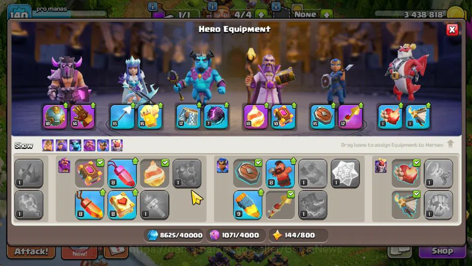 Clash of Clans Accounts TH 15-BH 9|LV 140|Limited Skin|HH 9|BK 44,AQ 40,GW image 6