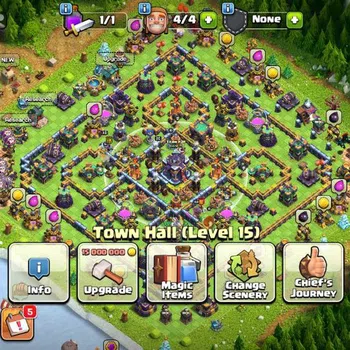 Clash of Clans High-End TH 15-BH 9|LV 140|Limited Skin|HH 9|BK 44,AQ 40,GW image 1