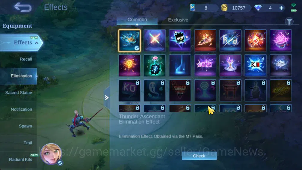 Mobile Legends: Bang Bang Accounts Collector Hero 121|Skin 225|Granger Prime,Star Lesley,Cyclops SpogB,LB Tigreal,Saber 12