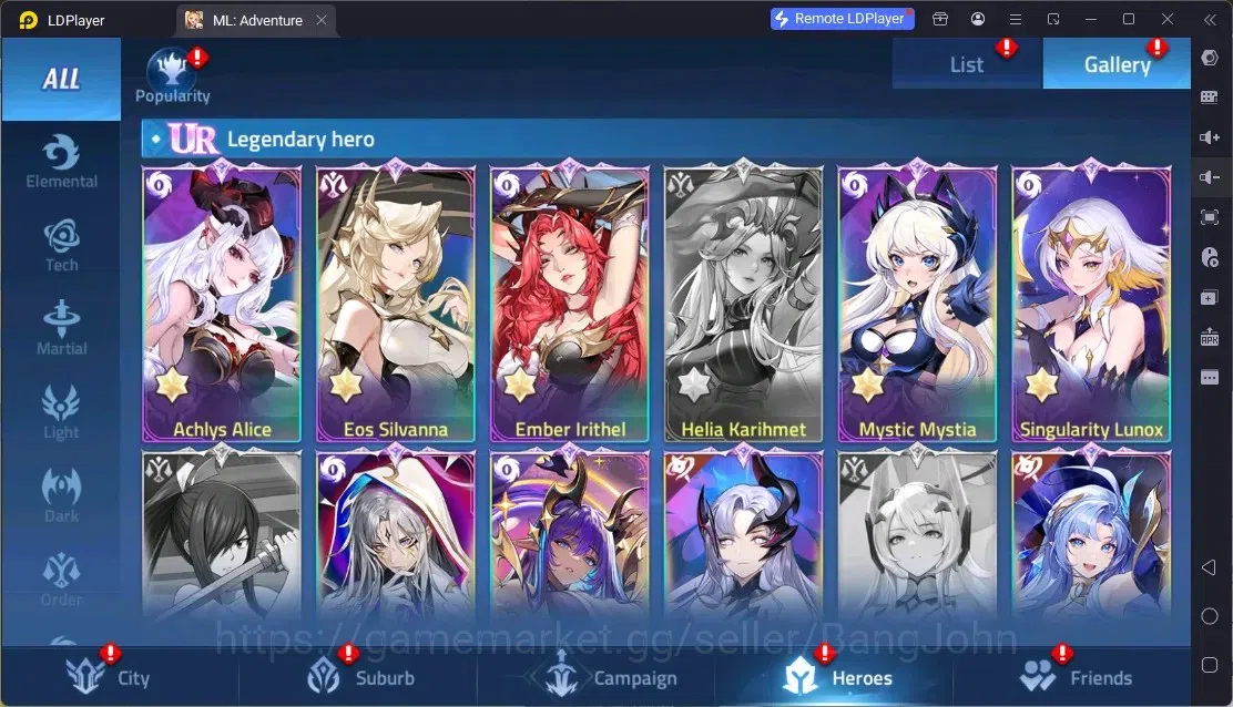 Mobile Legends: Adventure Accounts Global |LV 364|4.9B Power|VIP 11|Camp 79-14|16 Nexus|Hero 324|4Awaken|19UR|10 Epic|51 10