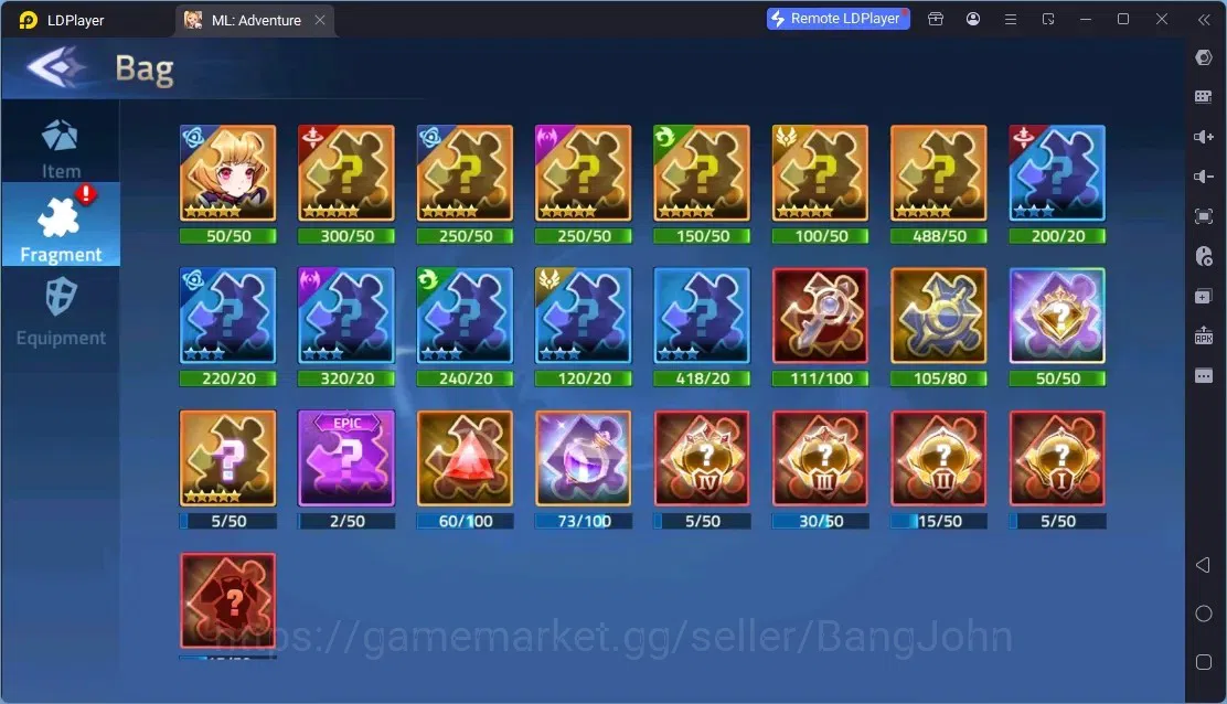 Mobile Legends: Adventure Accounts Global |LV 364|4.9B Power|VIP 11|Camp 79-14|16 Nexus|Hero 324|4Awaken|19UR|10 Epic|51 20