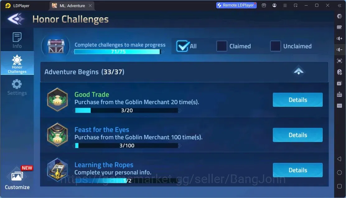 Mobile Legends: Adventure Accounts Global |LV 364|4.9B Power|VIP 11|Camp 79-14|16 Nexus|Hero 324|4Awaken|19UR|10 Epic|51 3