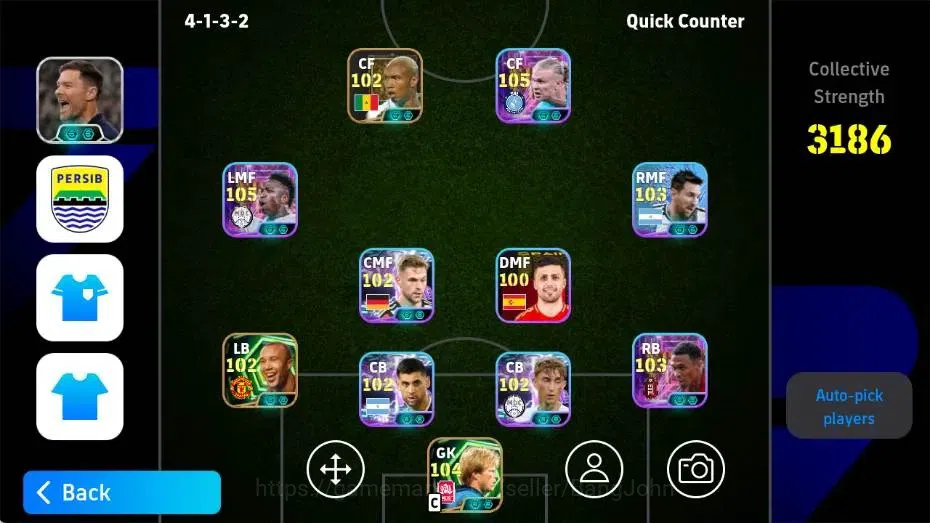 eFootball Accounts Meta Player Mobile|PW 3186|Erling Haaland ShowT,Vinicius Junior ShowT,Lamine Yamal Epic,Joshua Kimmich 1