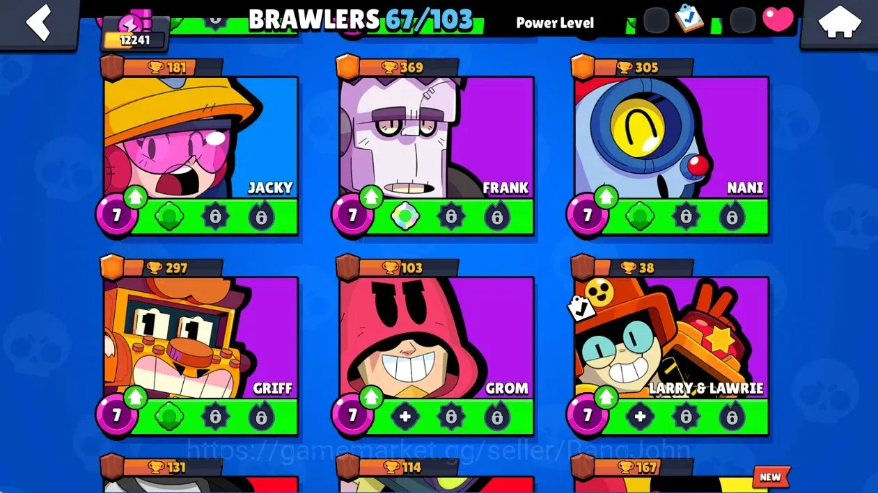 Brawl Stars Accounts Global|12241 Thropy|67 Brawlers-4 Max Lvl|2 Hyperc image 11