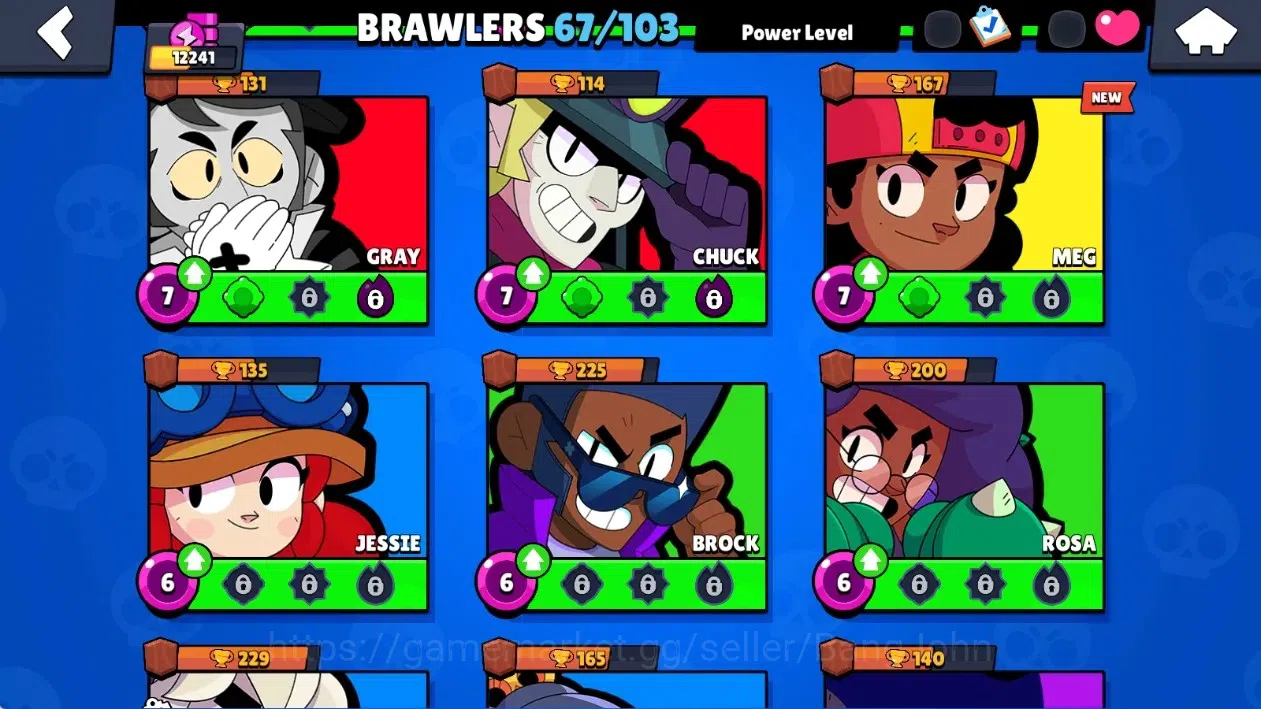 Brawl Stars Accounts Global|12241 Thropy|67 Brawlers-4 Max Lvl|2 Hyperc image 12