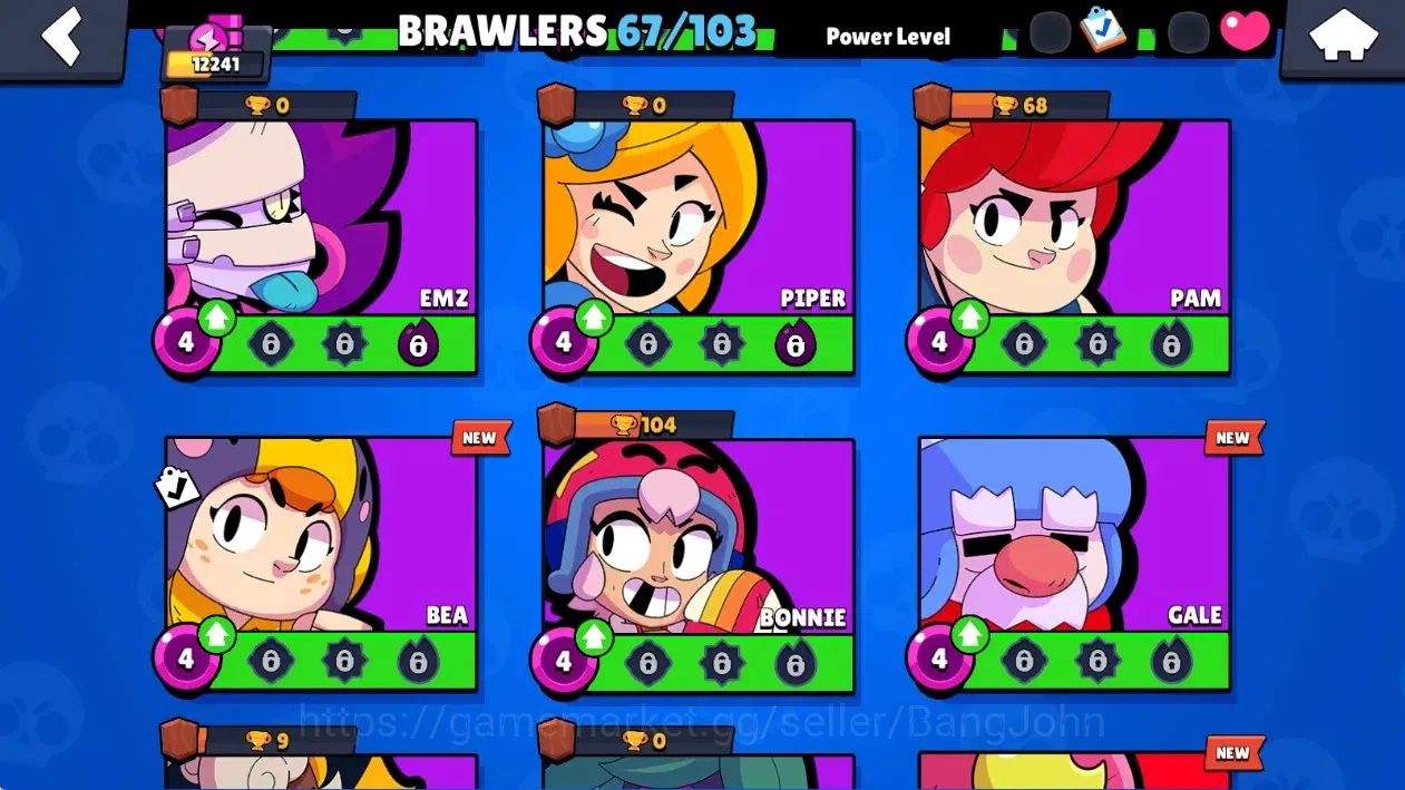 Brawl Stars Accounts Global|12241 Thropy|67 Brawlers-4 Max Lvl|2 Hyperc image 14