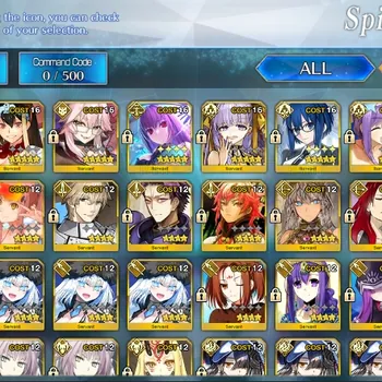 Fate-Grand Order Accounts NA Lv 129|RGO Support|8 SSR|Ciel (NP 3),Koyan Light,Oberon,Skadi Ruler,Sanzang,Etc +SSR Select|96