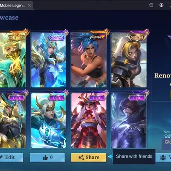 Mobile Legends: Bang Bang Accounts Collector Global|200S|Renowned|KOF Karina,Prime Granger,Collector Natalia,Epic Nana,Epic