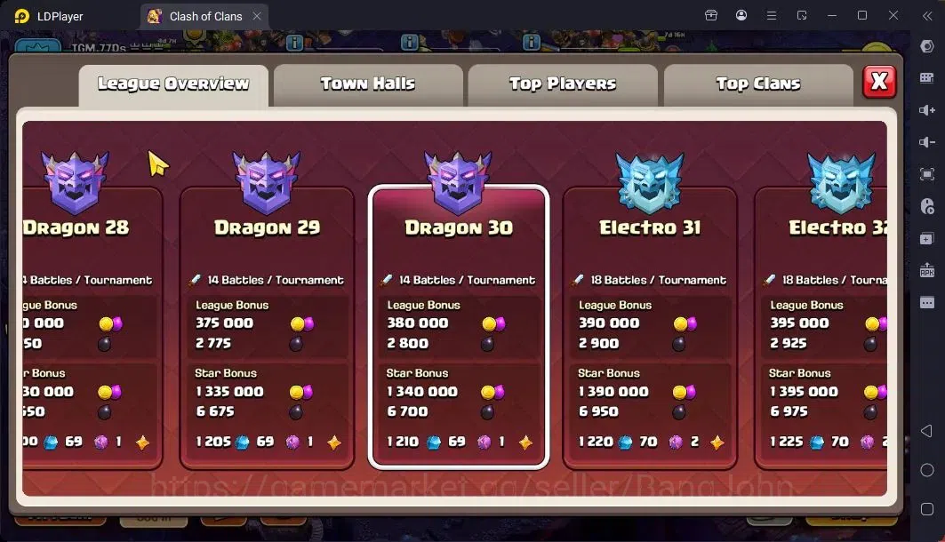 Clash of Clans Accounts Global |TH 17-BH 10|LVL206|BK88,AQ100,MP67,GW75,RC image 5