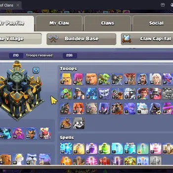 Clash of Clans High-End Global |TH 17-BH 10|LVL206|BK88,AQ100,MP67,GW75,RC image 1