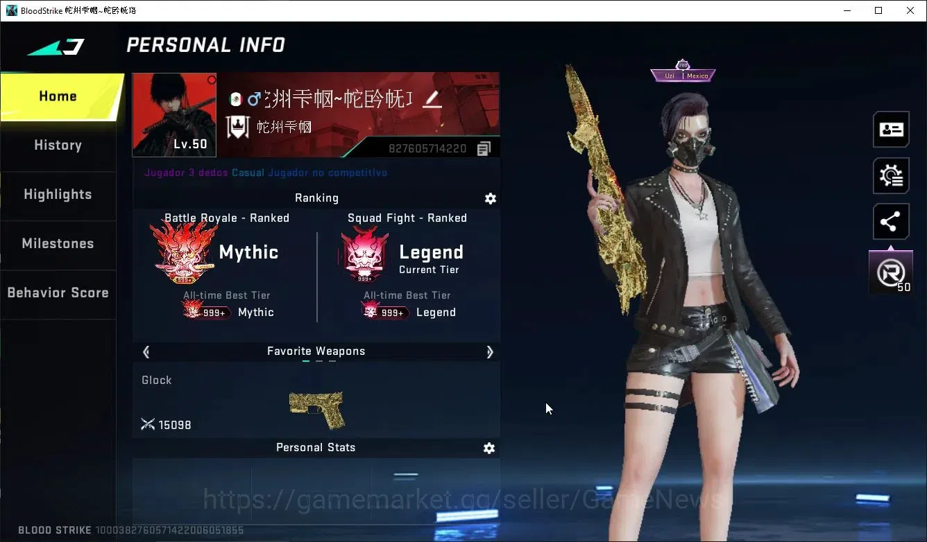 Blood Strike Accounts ASIA|ETERNAL Lv3 AUG,DeAgle+Collab TR MCX,FN2000,T image 2