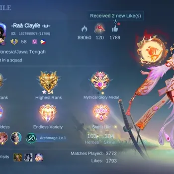 Mobile Legends: Bang Bang Accounts Collector Global|304S|Renowned|LEGEND Lunox,Zodiac Lunox,Annual Kagura Lesley,CC