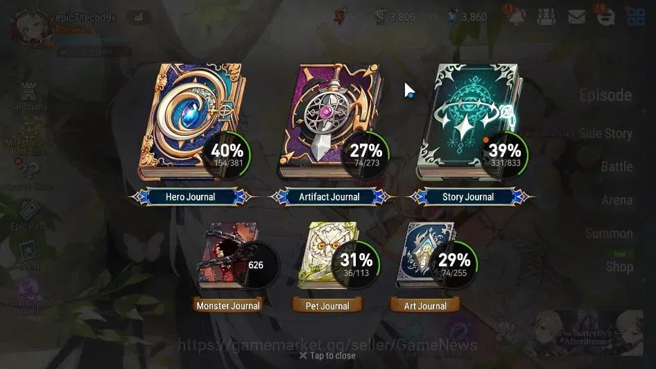 Epic Seven Accounts GLOBAL Unverif|12 ML(Salome,Belian,Har Seti,Etc)+S image 3