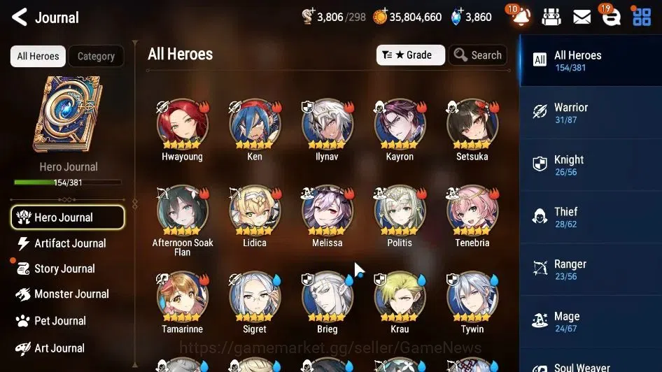 Epic Seven Accounts GLOBAL Unverif|12 ML(Salome,Belian,Har Seti,Etc)+S image 7