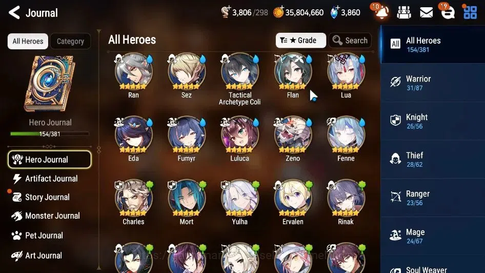 Epic Seven Accounts GLOBAL Unverif|12 ML(Salome,Belian,Har Seti,Etc)+S image 8