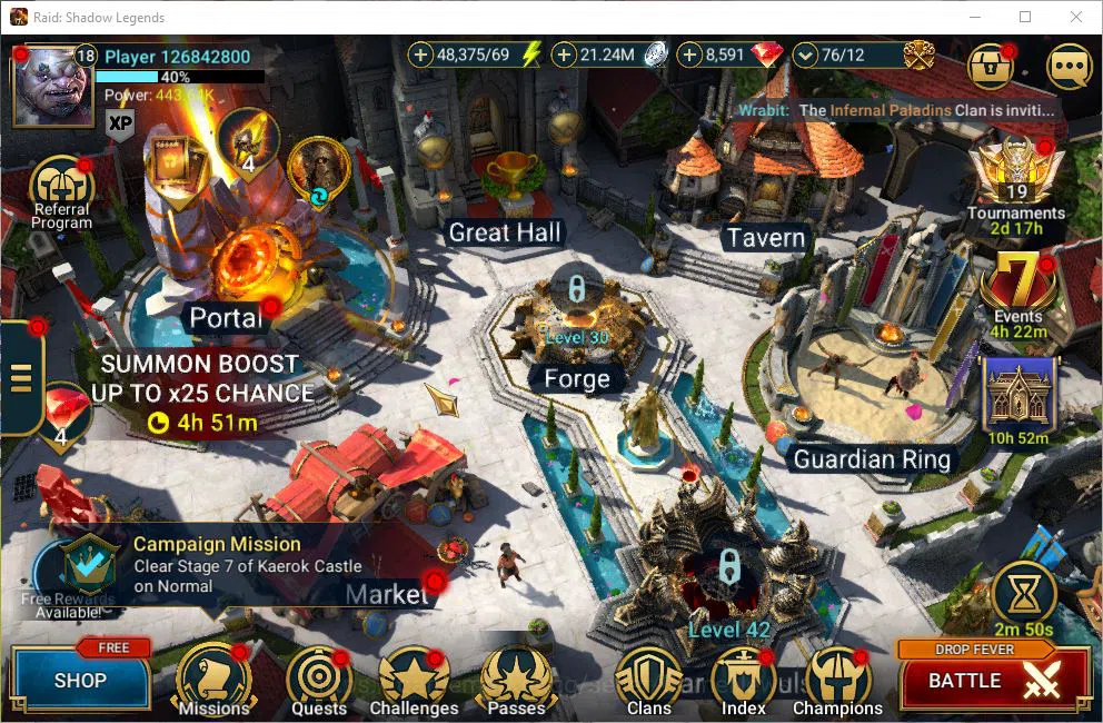 Raid: Shadow Legends Accounts Lv18 443K Power|8,5K Gems|1 Mythical(Joan)|17 Lege image 1