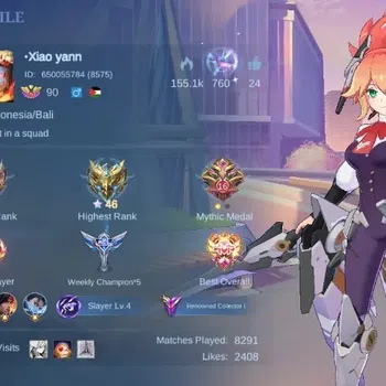 Mobile Legends: Bang Bang Accounts Rare Skin Global|Skin 296|Renowned|KOF Karina,Aspirant Fanny,Sanrio Floryn,PRIME