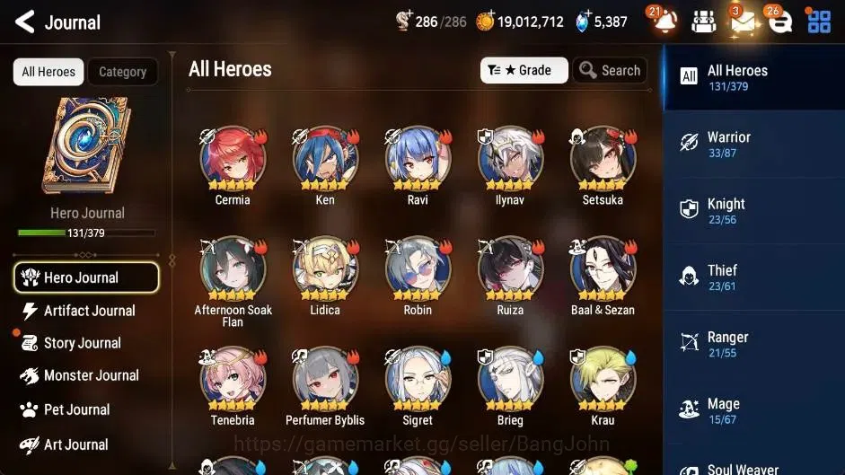Epic Seven Accounts Global | Rank 55|7 ML(Zio,Vildred,STenebria,USChou image 17