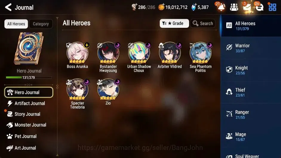 Epic Seven Accounts Global | Rank 55|7 ML(Zio,Vildred,STenebria,USChou image 18