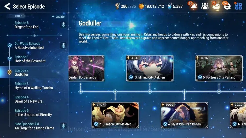 Epic Seven Accounts Global | Rank 55|7 ML(Zio,Vildred,STenebria,USChou image 4