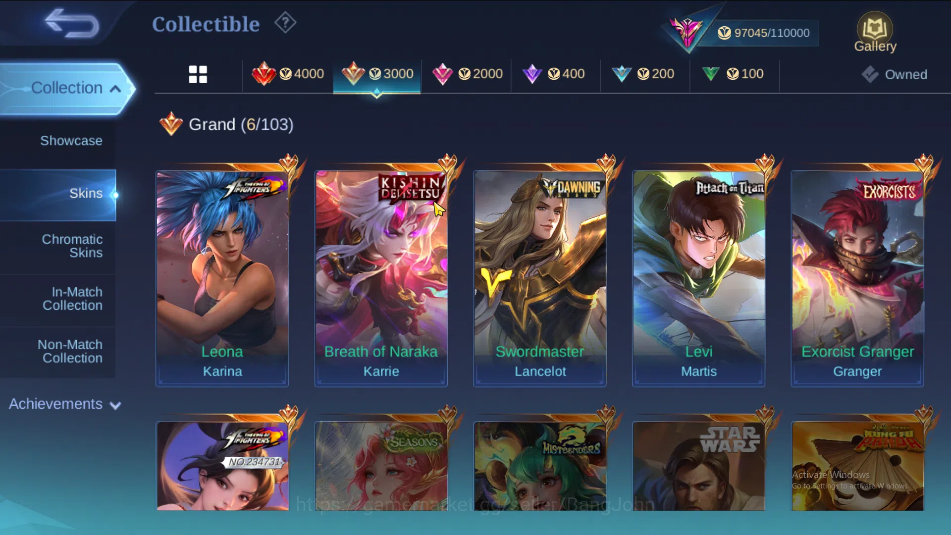 Mobile Legends: Bang Bang Accounts Hero 124 | Skin 317 | Legend Lunox | Dawning Lanc image 12