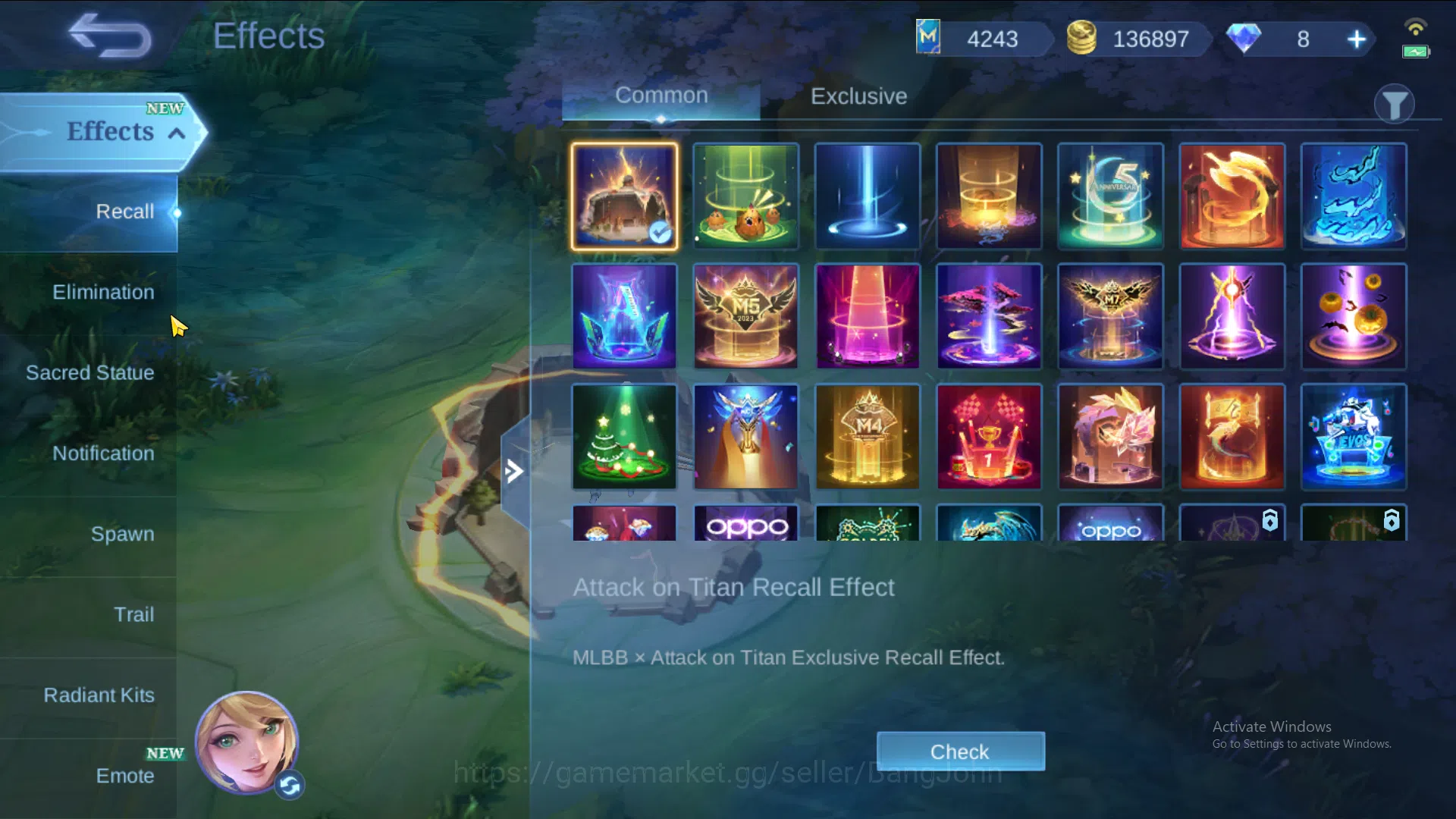 Mobile Legends: Bang Bang Accounts Hero 124 | Skin 317 | Legend Lunox | Dawning Lanc image 3