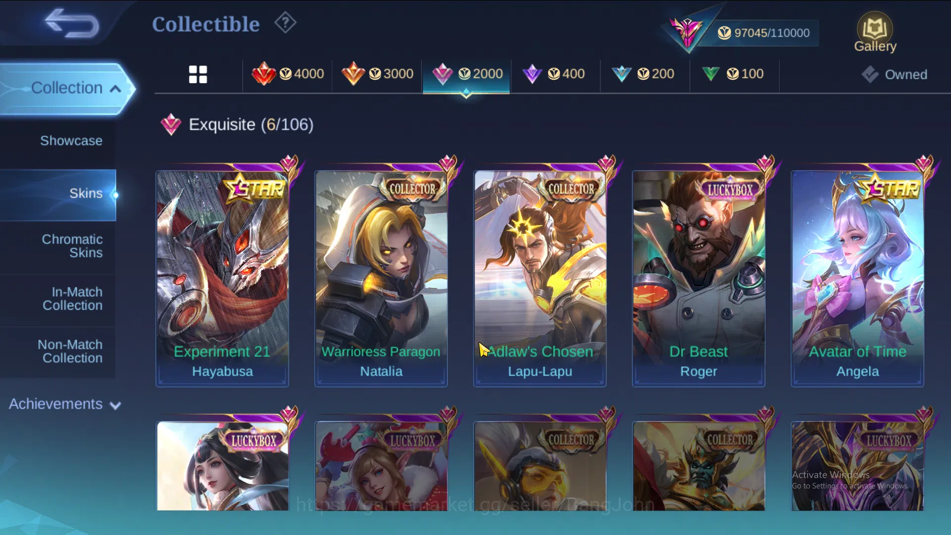 Mobile Legends: Bang Bang Accounts Hero 124 | Skin 317 | Legend Lunox | Dawning Lanc image 7